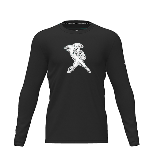 [CUS-DRIF-TEES-PER-CNK-LSL-BLK-YXS-LOGO2] Dri Fit Performance T-Shirt (Youth XS, Black, Logo 2, Long Sleeve)