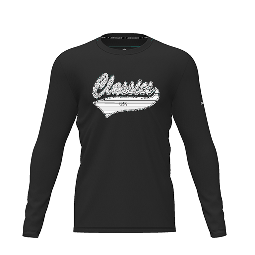 [CUS-DRIF-TEES-PER-CNK-LSL-BLK-YXS-LOGO3] Dri Fit Performance T-Shirt (Youth XS, Black, Logo 3, Long Sleeve)