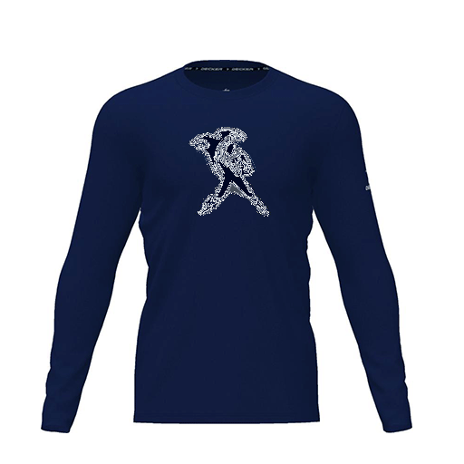 [CUS-DRIF-TEES-PER-CNK-LSL-NVY-YXS-LOGO2] Dri Fit Performance T-Shirt (Youth XS, Navy, Logo 2, Long Sleeve)