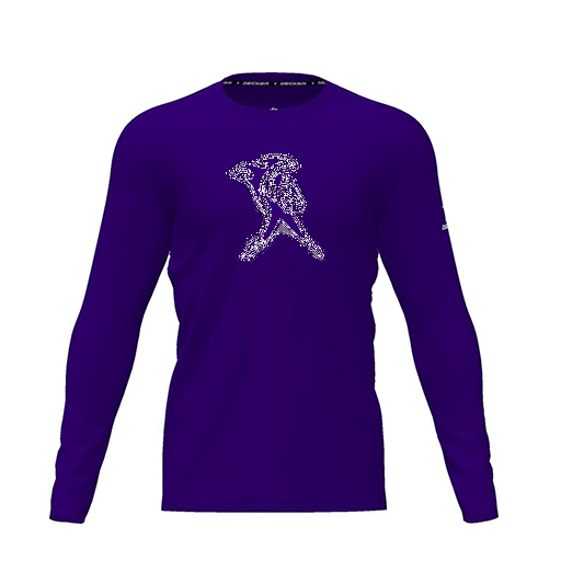 [CUS-DRIF-TEES-PER-CNK-LSL-PUR-YXS-LOGO2] Dri Fit Performance T-Shirt (Youth XS, Purple, Logo 2, Long Sleeve)