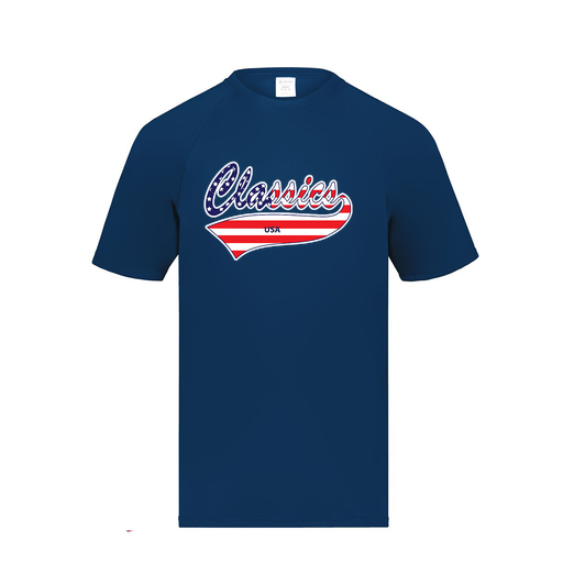 [2790.065.S-LOGO3] Men's Smooth Sport T-Shirt (Adult S, Navy, Logo 3)