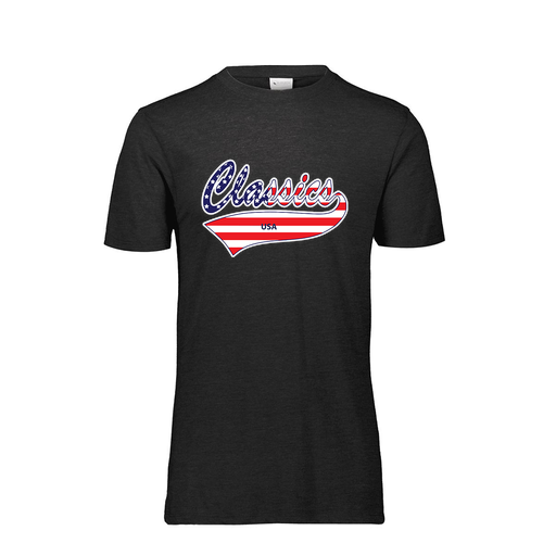 [FTSCUBBK-YS-LOGO3] Decker Youth Tri-Blend T-Shirt - Short Sleeve (Youth S, Black, Logo 3)