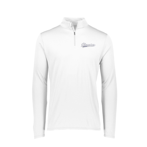 [FTLQFLWH-FAXS-LOGO1] Decker Women's Flex-Lite 1/4 Zip Shirt (Female Adult XS, White, Logo 1)