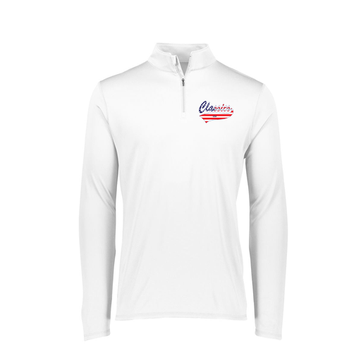 [FTLQFLWH-FAXS-LOGO3] Decker Women's Flex-Lite 1/4 Zip Shirt (Female Adult XS, White, Logo 3)