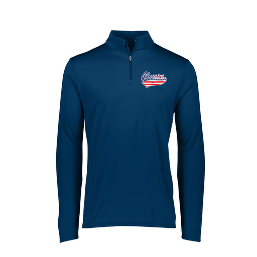 [2787.065.XS-LOGO3] Ladies Dri Fit 1/4 Zip Shirt (Female Adult XS, Navy, Logo 3)