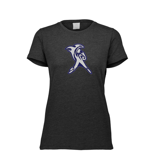 [FTSCUBBK-FAXS-LOGO2] Decker Women's Tri-Blend T-Shirt - Short Sleeve (Female Adult XS, Black, Logo 2)