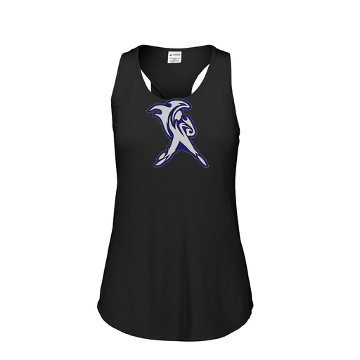[3078.K94.S-LOGO2] Ladies Tri Blend Tank Top (Female Adult S, Black, Logo 2)