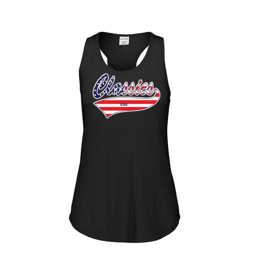 [3078.K94.S-LOGO3] Ladies Tri Blend Tank Top (Female Adult S, Black, Logo 3)