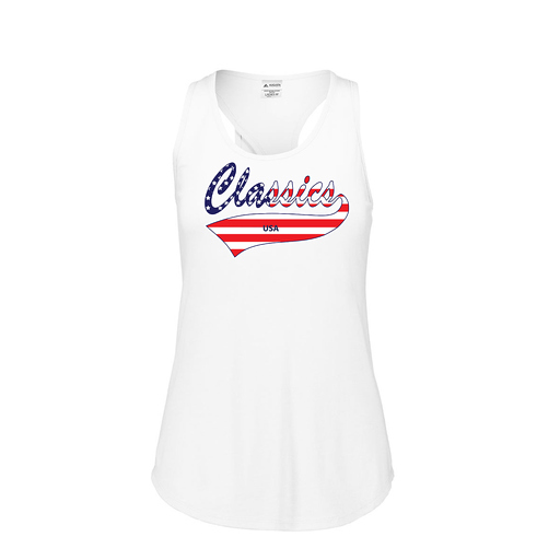 [3078.005.S-LOGO3] Ladies Tri Blend Tank Top (Female Adult S, White, Logo 3)