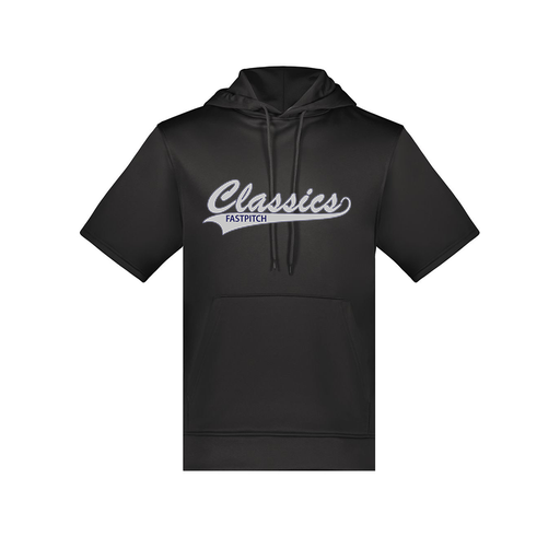 [6871.080.S-LOGO1] Men's Dri Fit Short Sleeve Hoodie (Adult S, Black, Logo 1)