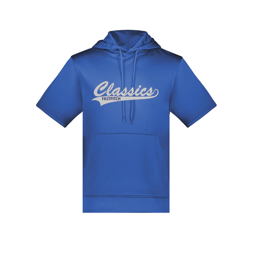 [6871.060.S-LOGO1] Men's Dri Fit Short Sleeve Hoodie (Adult S, Royal, Logo 1)