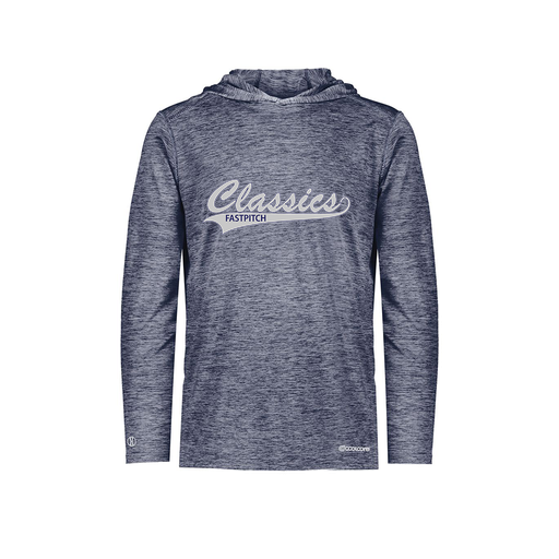 [FOLHCGNV-AS-LOGO1] Decker Men's Charge Hoodie (Adult S, Navy, Logo 1)