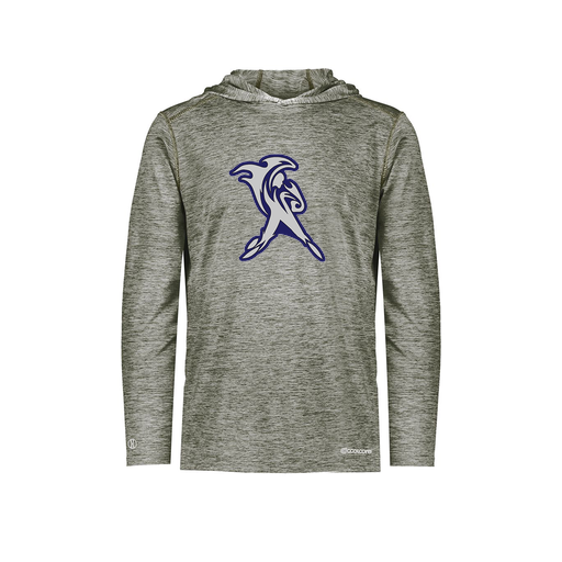 [FOLHCGGY-AS-LOGO2] Decker Men's Charge Hoodie (Adult S, Gray, Logo 2)