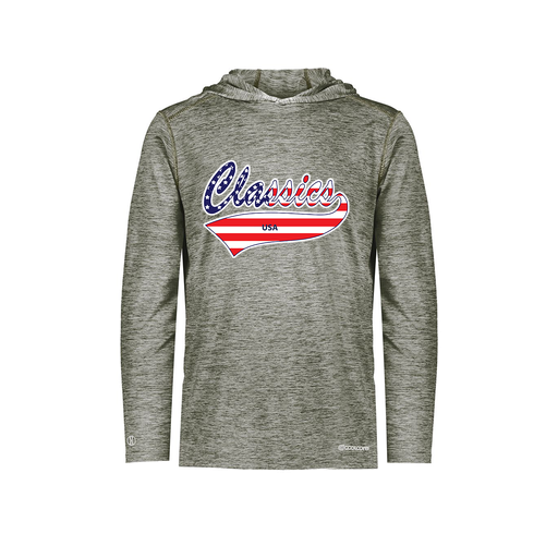 [FOLHCGGY-AS-LOGO3] Decker Men's Charge Hoodie (Adult S, Gray, Logo 3)