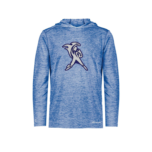 [FOLHCGRY-YS-LOGO2] Decker Youth Charge Hoodie (Youth S, Royal, Logo 2)