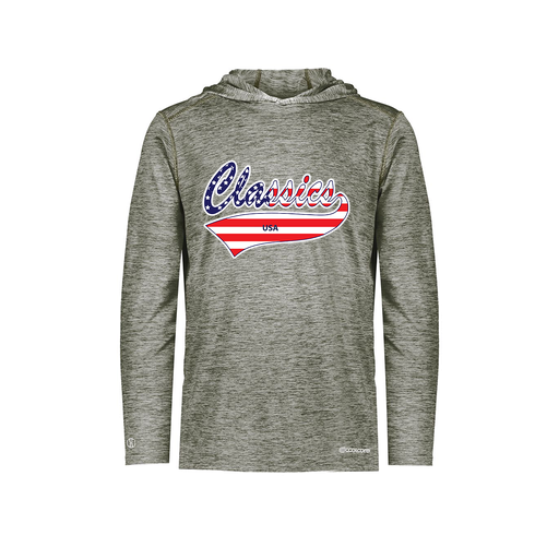 [CUS-DFW-CHGHOOD-PER-LSL-GRY-YS-LOGO3] Youth Charge Hoodie (Youth S, Gray, Logo 3)