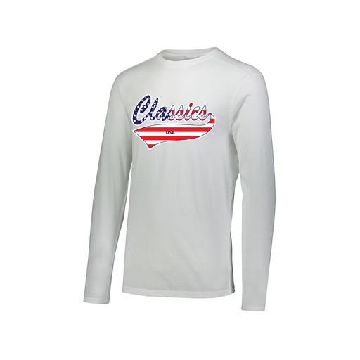 [3075.005.XS-LOGO3] Men's LS Ultra-blend T-Shirt (Adult XS, White, Logo 3)