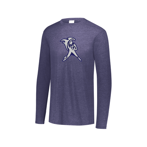 [3075.U22.XS-LOGO2] Men's LS Ultra-blend T-Shirt (Adult XS, Navy, Logo 2)