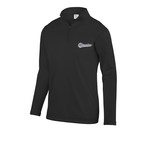[DFW-FFQZ-BLK-AS-LOGO1] Men's FlexFleece 1/4 Zip (Adult S, Black, Logo 1)