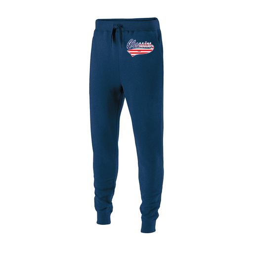 [229548.065.XS-LOGO3] Men's 60/40 Fleece Jogger (Adult XS, Navy, Logo 3)