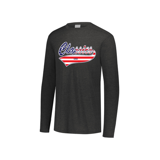 [3076.K94.S-LOGO3] Youth LS Ultra-blend T-Shirt (Youth S, Black, Logo 3)