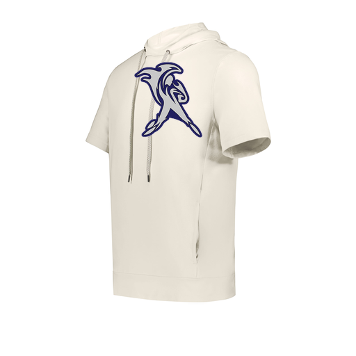[222605-WHT-YS-LOGO2] YOUTH VENTURA SOFT KNIT SHORT SLEEVE HOODIE (Youth S, White, Logo 2)