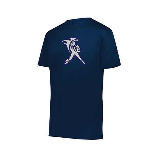 [222819.065.XXS-LOGO2] Youth Movement Dri Fit Shirt (Youth XXS, Navy, Logo 2)